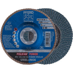 Mynd af Flipaskífa 125mm 80Z stál/ryðfrítt