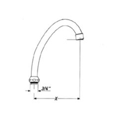 Mynd af BT Armaturen yfirsveifla 130 mm