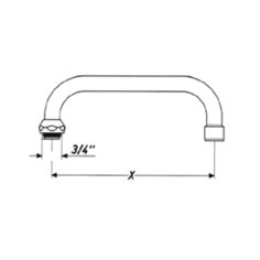 Mynd af BT Armaturen U-Yfirsveifla 250 mm