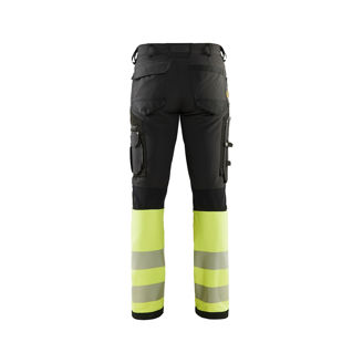 Mynd af BLÅKLÄDER Hi-Vis vinnubuxur 4-way Stretch
