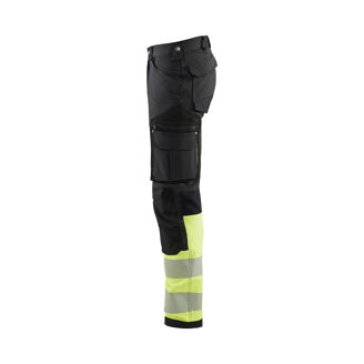 Mynd af BLÅKLÄDER Hi-Vis vinnubuxur 4-way Stretch