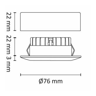 Mynd af Loftljós IF UnoCob+ sett 3x4W WD Hv.