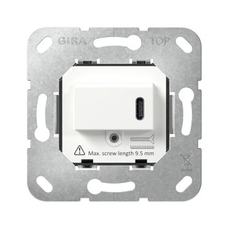 Mynd af Gira hleðslutengill USB-C-PD Hv.