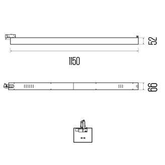 Mynd af Forsite 1150 TR 3000K DALI Sv.