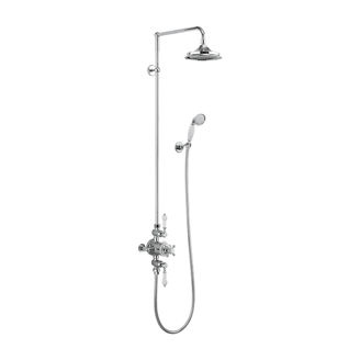 Mynd af Burlington Avon Thermostatic sturtusett Ø236mm Króm